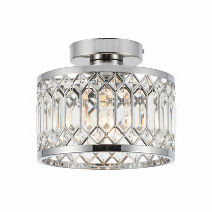 Crystal Flush Mount Ceiling Light Iron | 22 x 20 cm | E27 Indoor IP20 LED