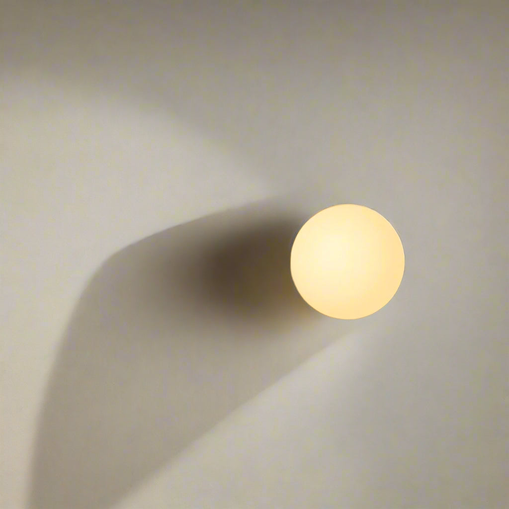 Elara Haus Round Glass Sconce Wall Light | 12cm 15cm 18cm 20cm | 3 Color