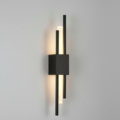 Black and Gold Wall Sconce Iron Acrylic | 50 x 8 cm | 6W 480 Lumens LED