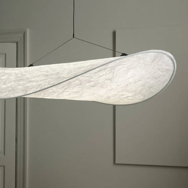 Japandi Silk Fabric Pendant Light | 40cm 50cm 60cm 80cm | Warm White LED