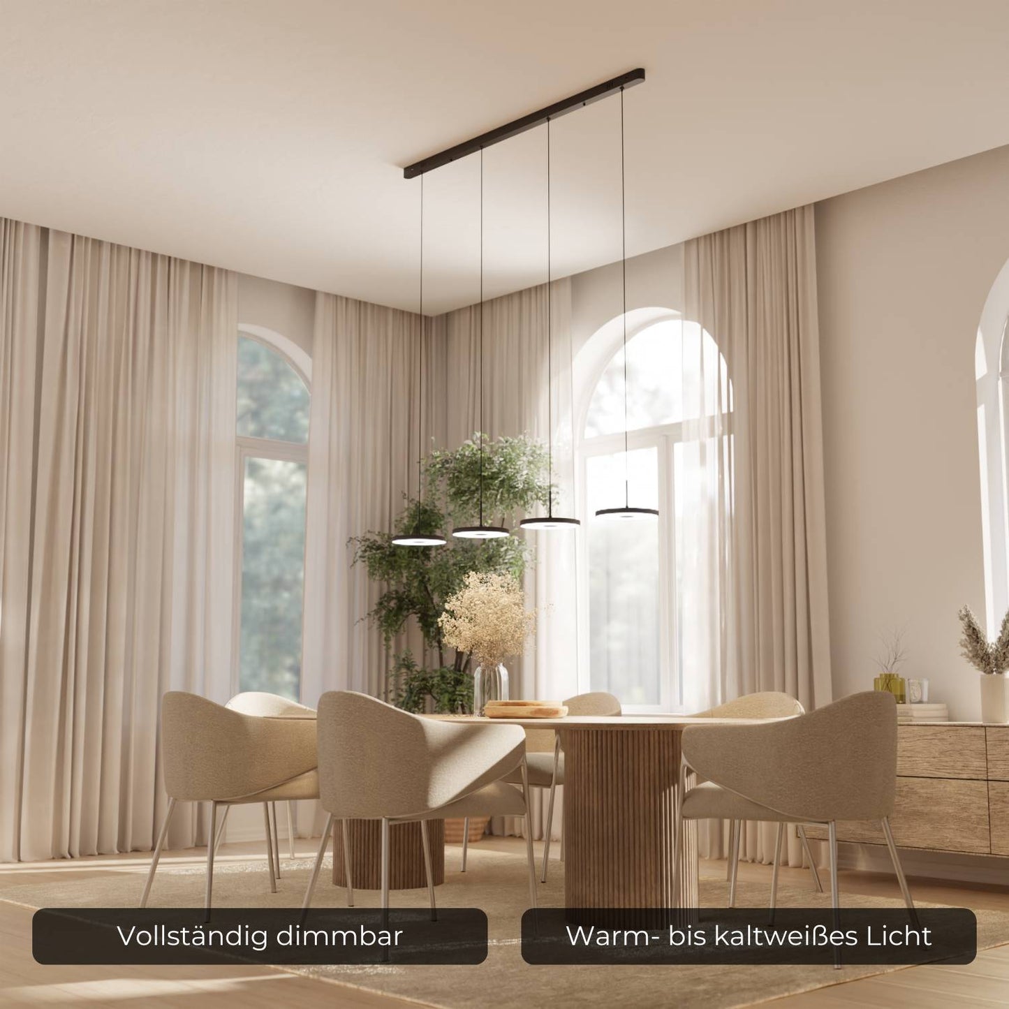 Evanos | Modern Glass Pendant Light for Kitchen Lighting