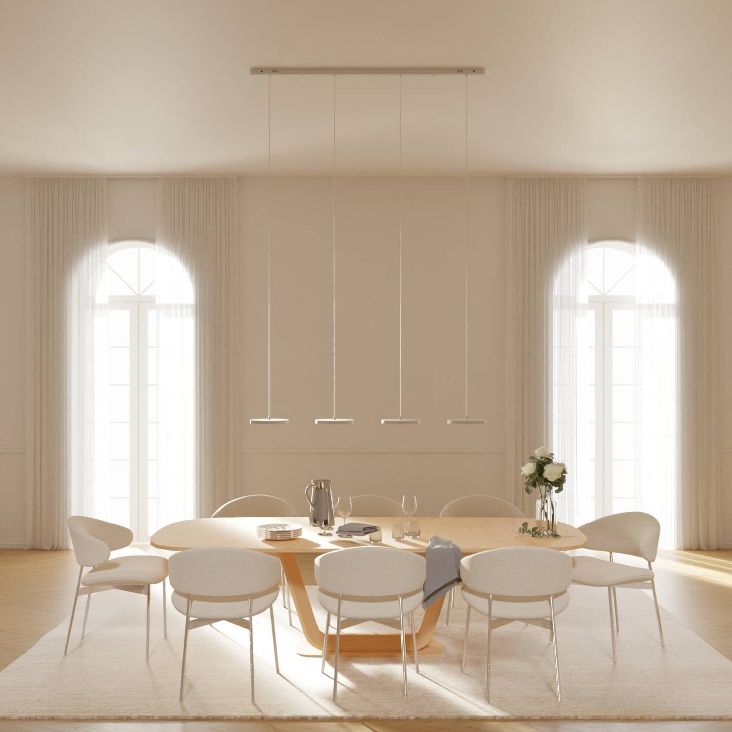 Evanos | Modern Glass Pendant Light for Kitchen Lighting