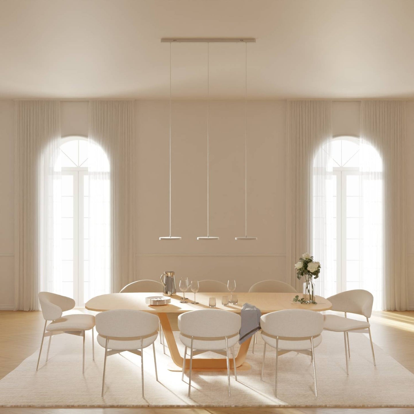 Evanos | Modern Glass Pendant Light for Kitchen Lighting