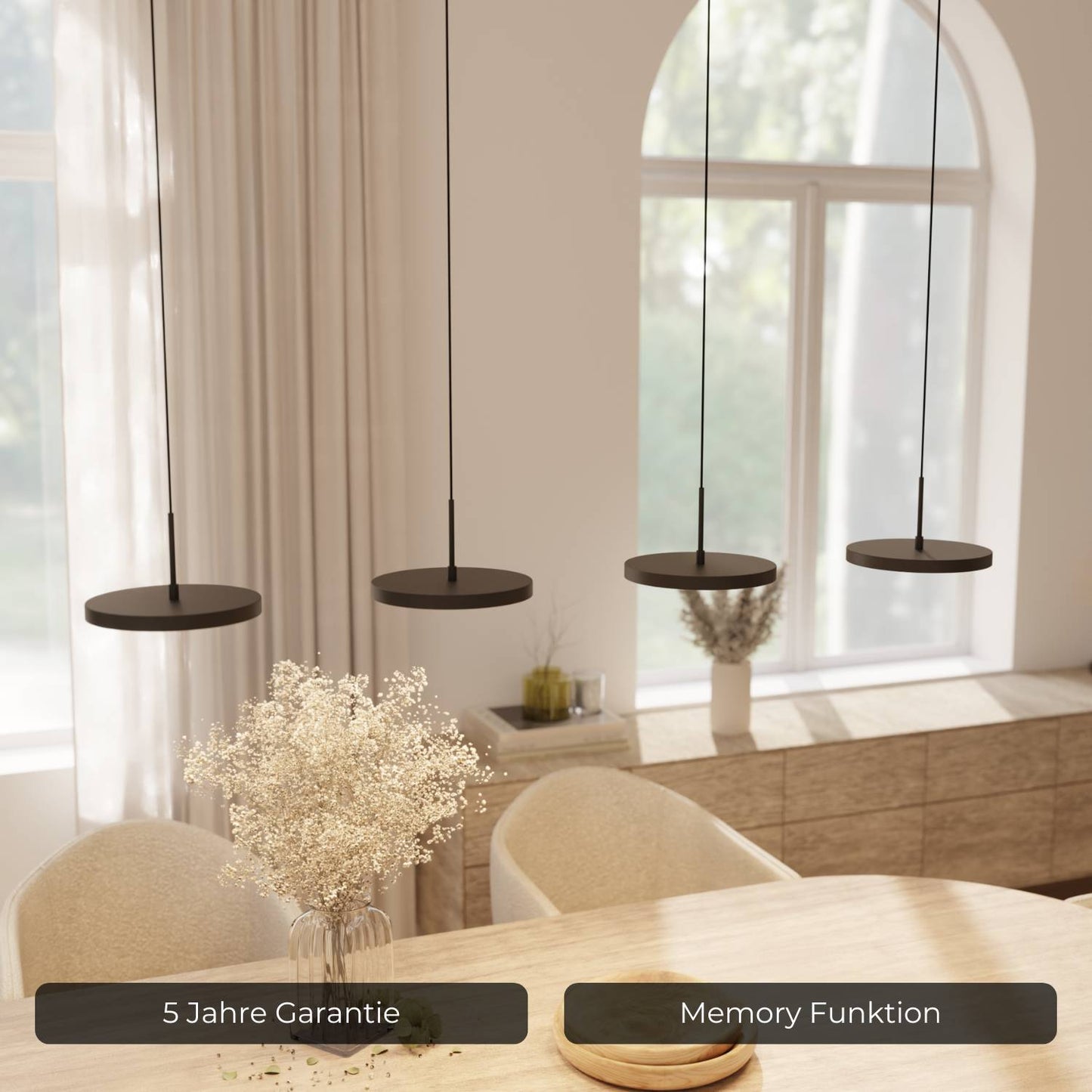 Evanos | Modern Glass Pendant Light for Kitchen Lighting