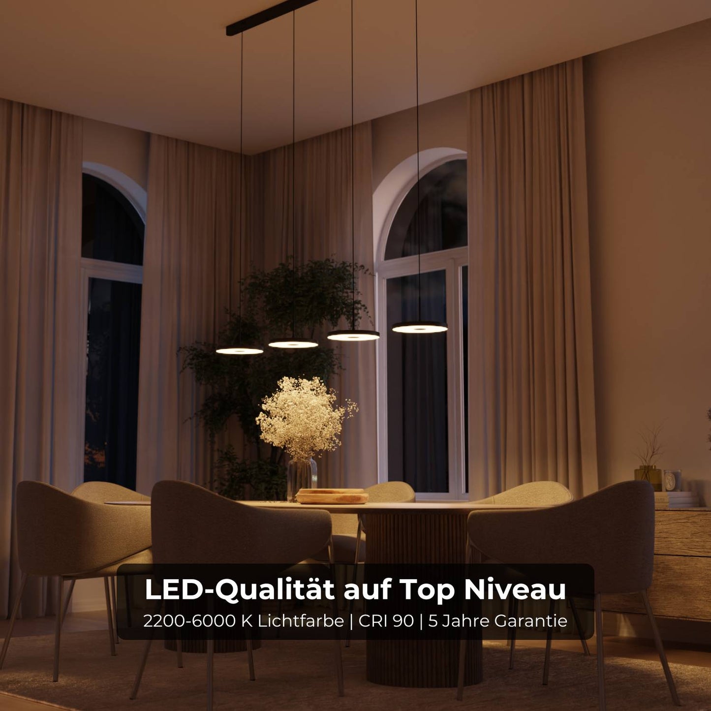 Evanos | Modern Glass Pendant Light for Kitchen Lighting