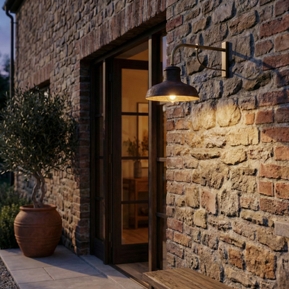 Florence Antique Solid Copper Wall Lamp | 250mm 300mm Dia | G95 Motion Sensor