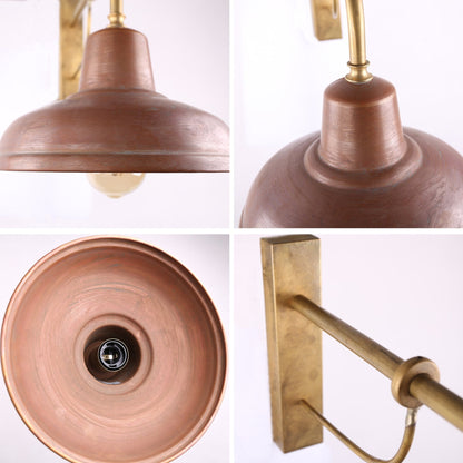 Florence Antique Solid Copper Wall Lamp | 250mm 300mm Dia | G95 Motion Sensor