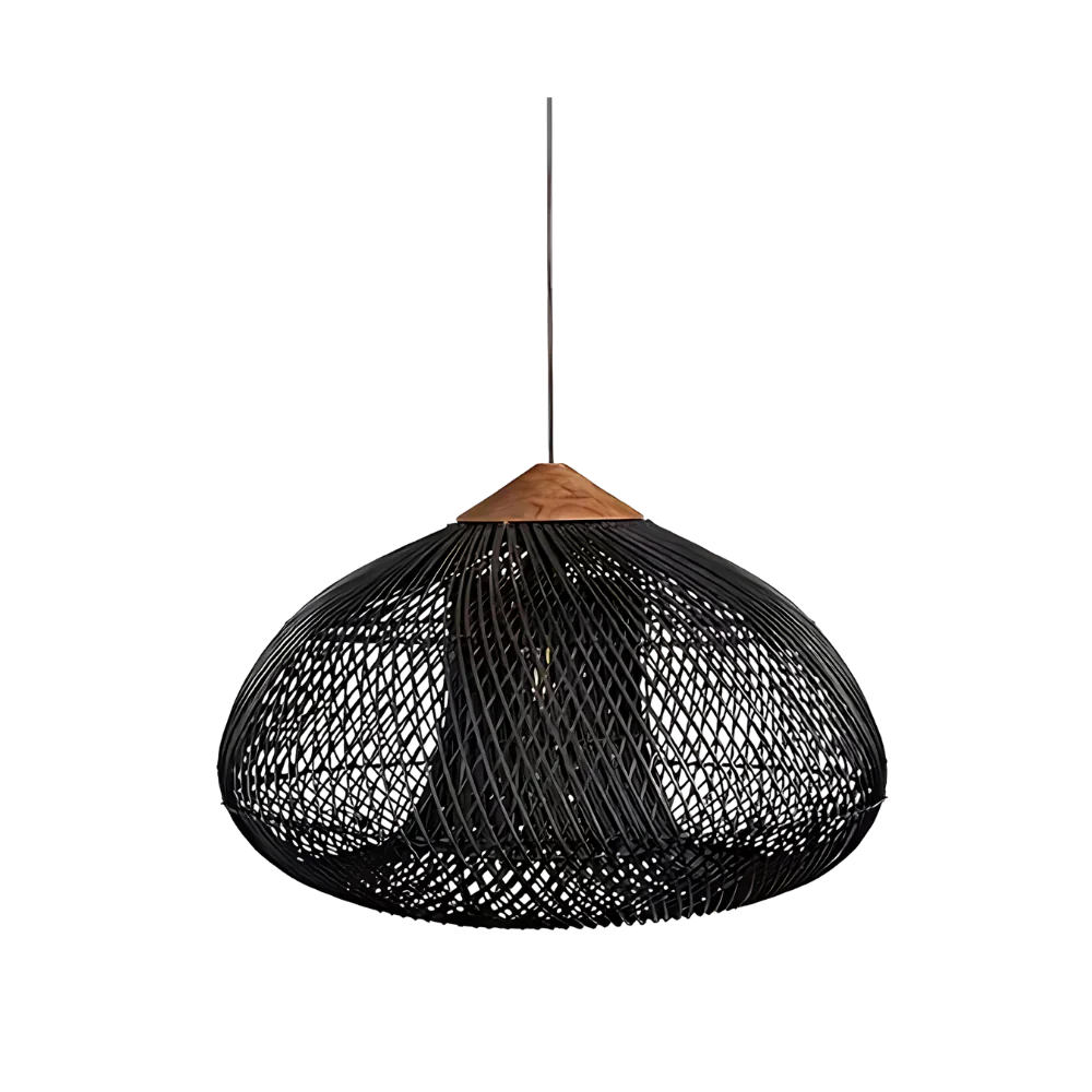 ndmade Wisteria Rattan Pendant Light | 40cm 50cm 60cm | Natural 3000K LED