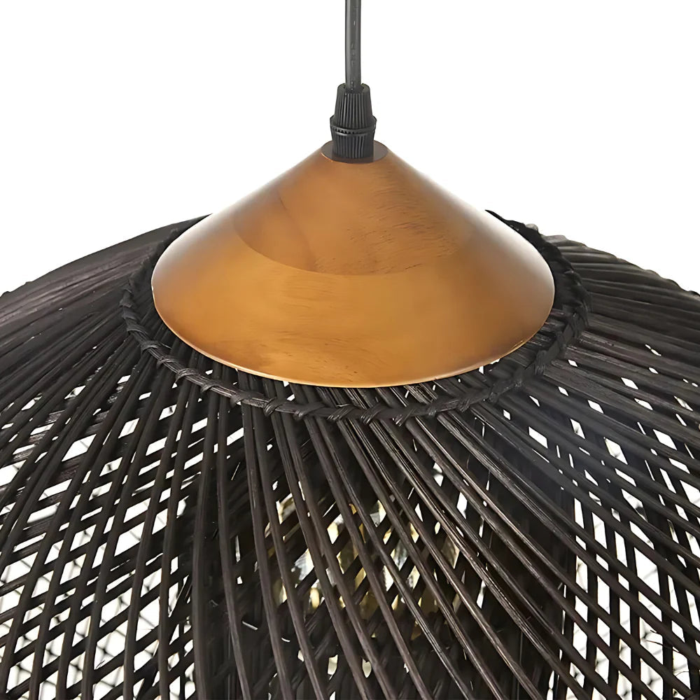 ndmade Wisteria Rattan Pendant Light | 40cm 50cm 60cm | Natural 3000K LED