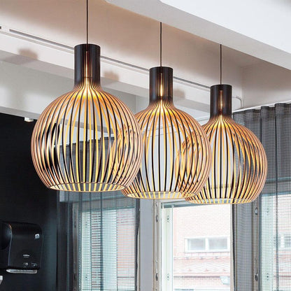 Handcrafted Wooden Pendant Light | Natural Scandinavian Design