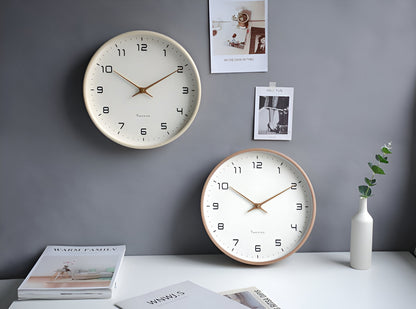 Nordic Wall Clock | Minimalist Wood Frame Design