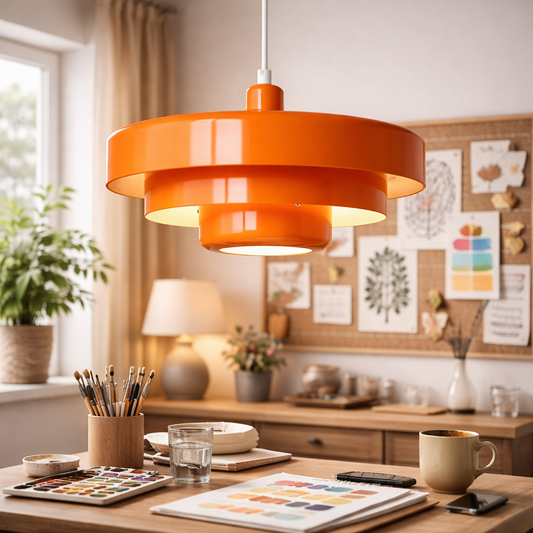 Pendant Light Mid-Century Danish Inspired | Iron | D35cm | E26 E27 110-120V