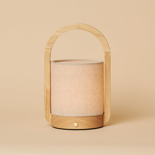Jeremy Wooden Lamp | Rechargeable Table Lamp with 3 Light Modes