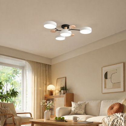 Modern LED Chandelier Iron Acrylic | 37 x 5.5 Inch | 84W 6720 Lumens 240V