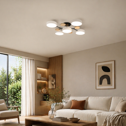 Modern LED Chandelier Iron Acrylic | 37 x 5.5 Inch | 84W 6720 Lumens 240V