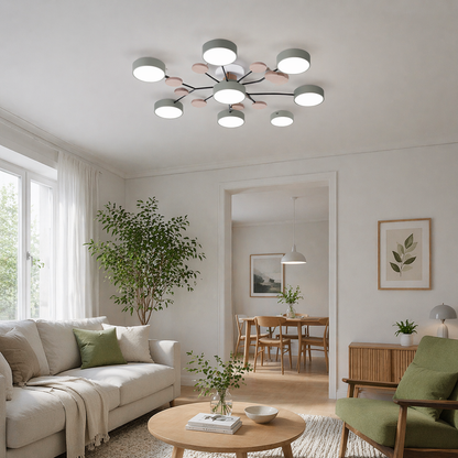 Modern LED Chandelier Iron Acrylic | 37 x 5.5 Inch | 84W 6720 Lumens 240V