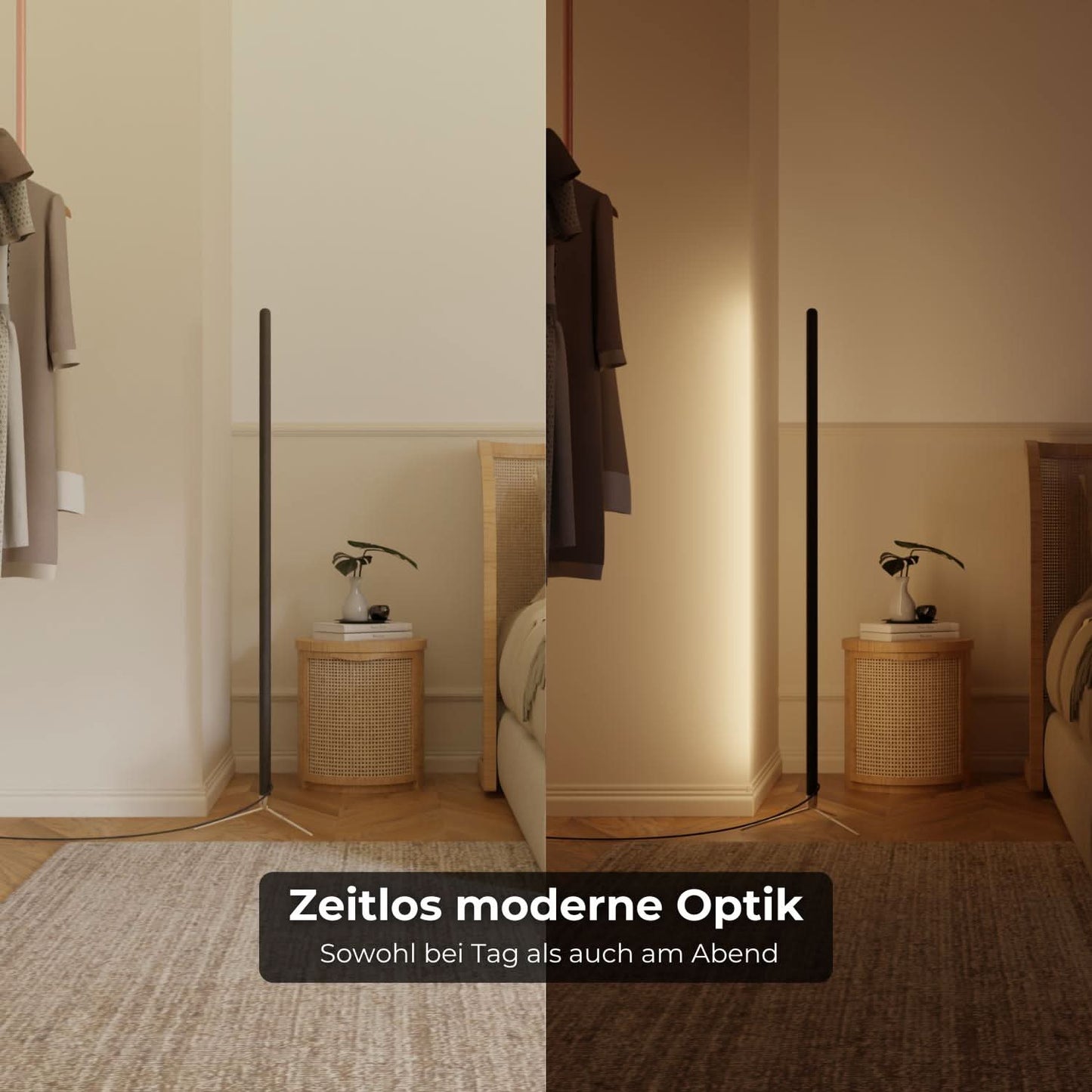 Levana | Modern Black Floor Lamp for Living Room