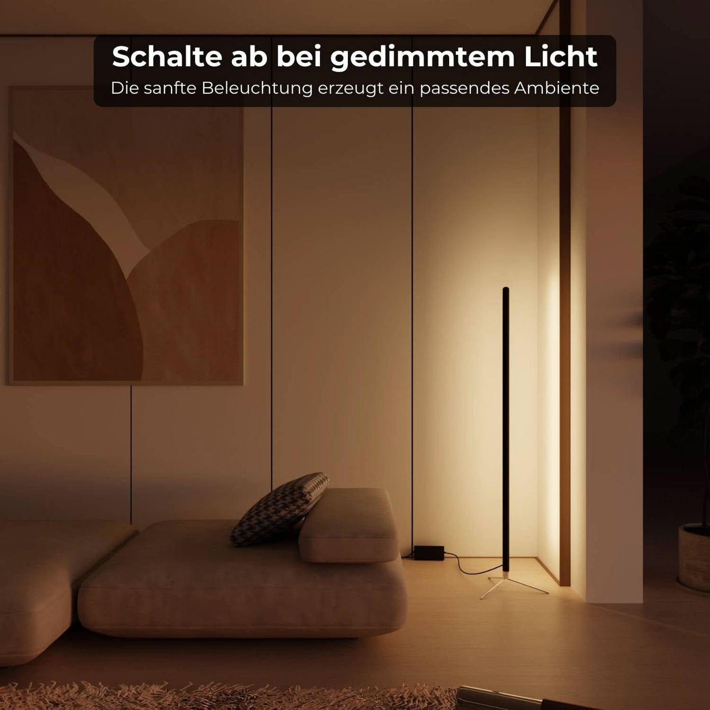 Levana | Modern Black Floor Lamp for Living Room