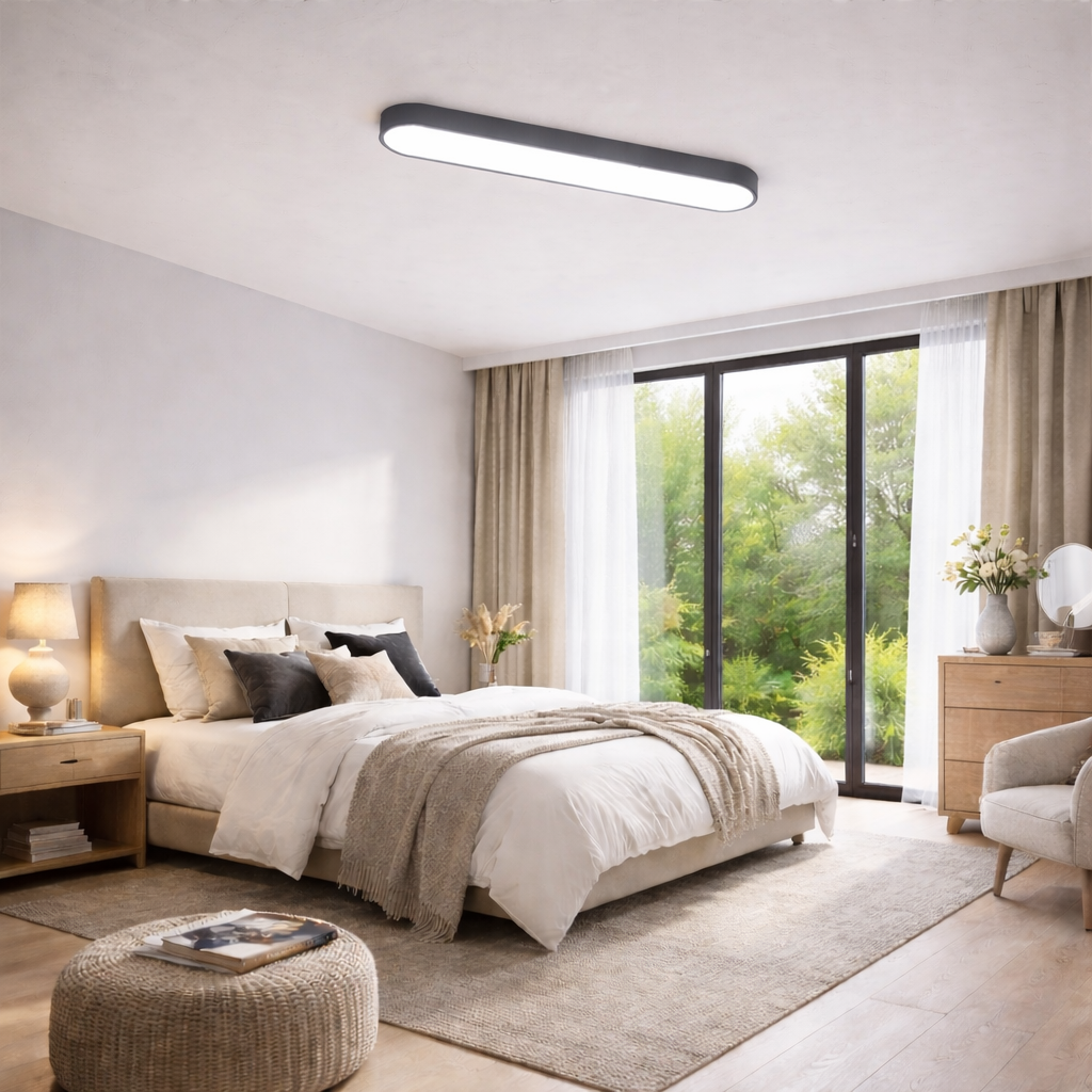 Oval LED Ceiling Flush Mount Wood Grain | 24W 36W | 3000K 6000K Warm Cool