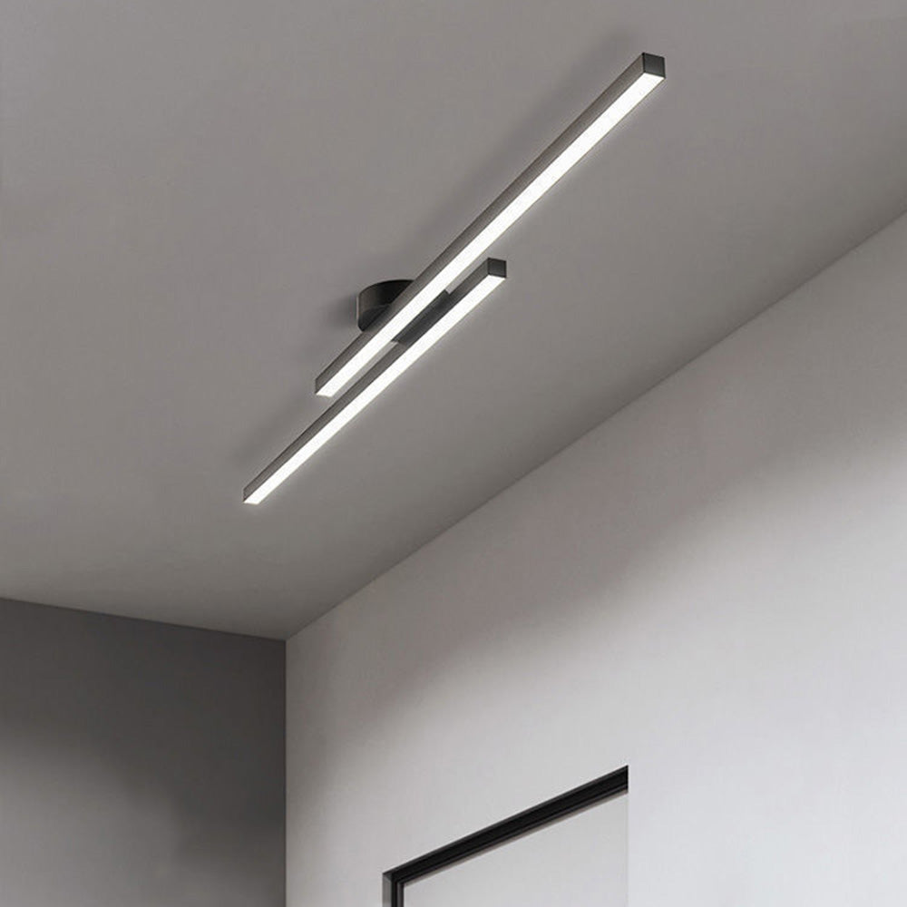 Modern Linear LED Ceiling Light | 60cm 90cm 120cm | 3 Color Dimmable LED