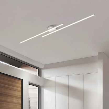 Modern Linear LED Ceiling Light | 60cm 90cm 120cm | 3 Color Dimmable LED