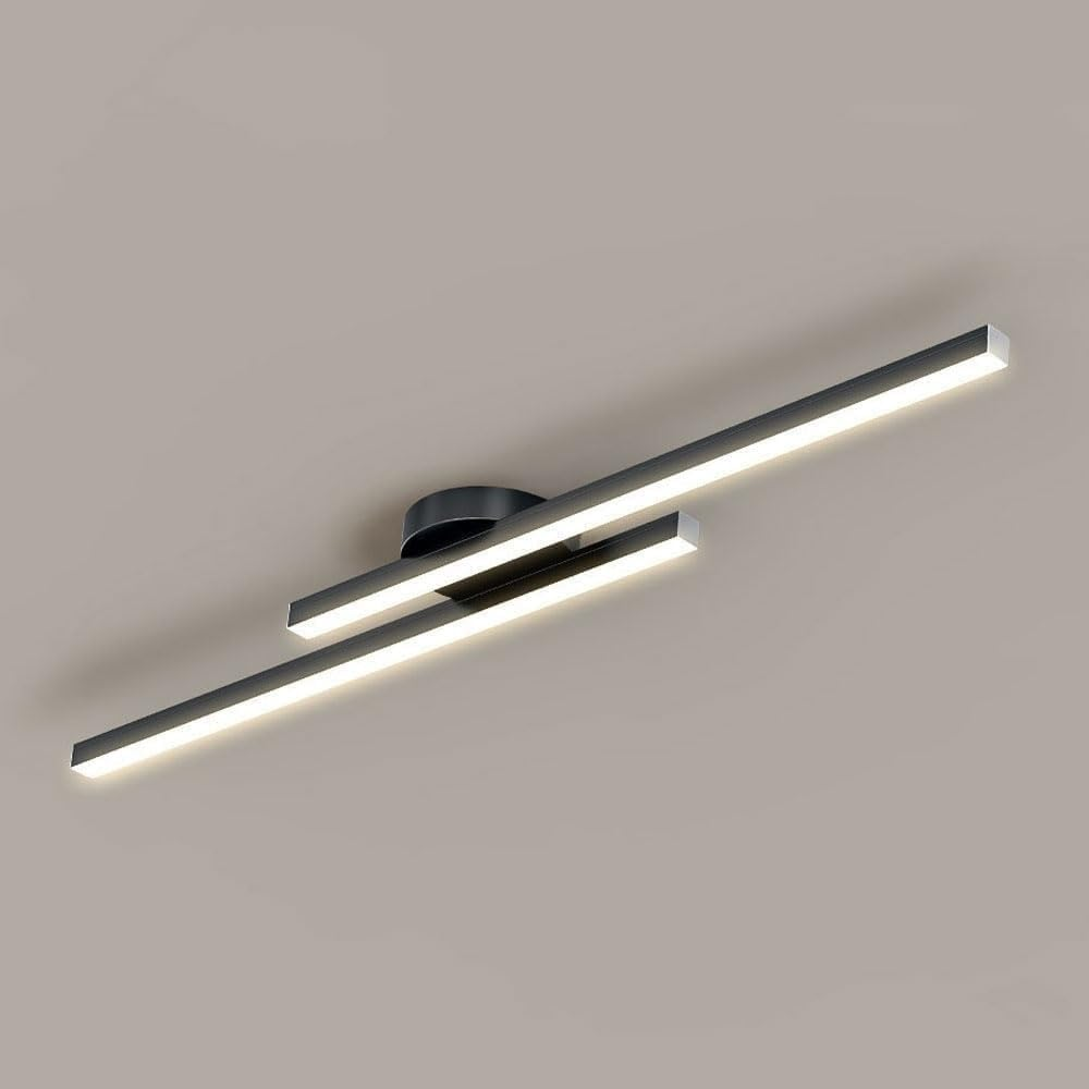 Modern Linear LED Ceiling Light | 60cm 90cm 120cm | 3 Color Dimmable LED