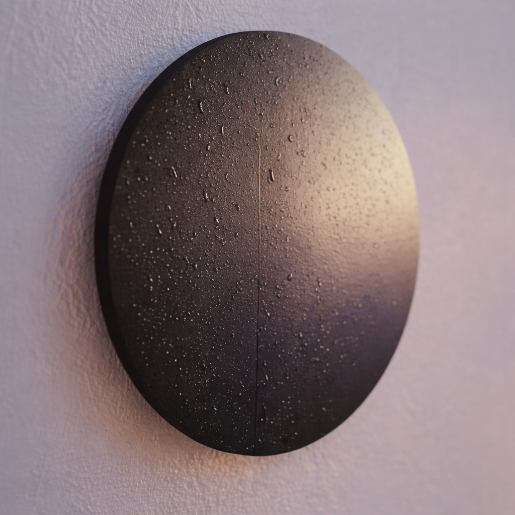 Modern Wall Light Fixture 18cm Metal & Acrylic | Black or White | 110-240V