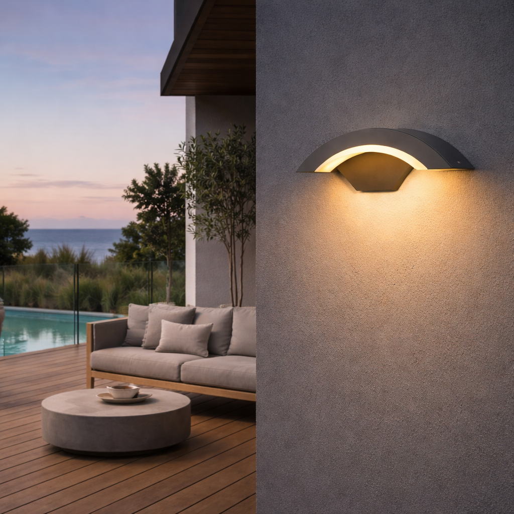 Outdoor Wall Light Modern IP65 Waterproof | 10 x 27 cm | 240V Aluminum LED