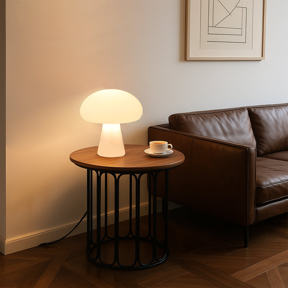 Mushroom Table Lamp Vintage Acrylic | 8.7 x 9.8 Inch | E27 3000K Warm LED