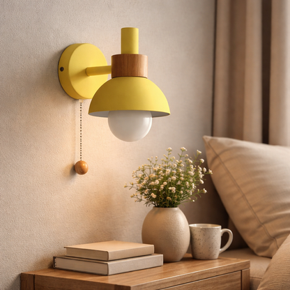Nordic Macaron Globe Wall Sconce | Iron & Glass | 15cm | E26 | 110-240V