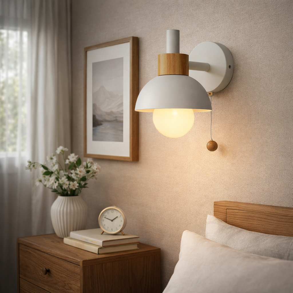 Nordic Macaron Globe Wall Sconce | Iron & Glass | 15cm | E26 | 110-240V