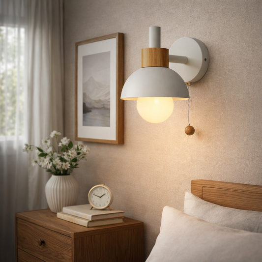 Nordic Macaron Globe Wall Sconce | Iron & Glass | 15cm | E26 | 110-240V