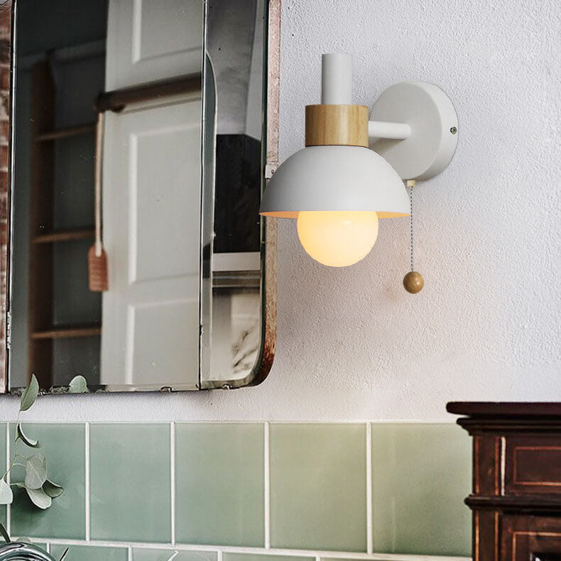 Nordic Macaron Globe Wall Sconce | Iron & Glass | 15cm | E26 | 110-240V