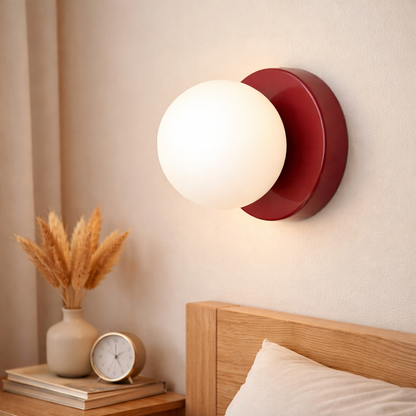 Nordic Rounded LED Wall Light G9 | 10cm x 12cm | Painted Iron & Glass | 240V