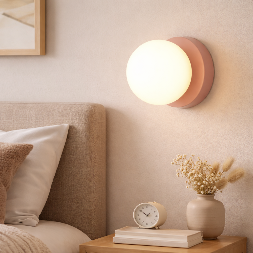 Nordic Rounded LED Wall Light G9 | 10cm x 12cm | Painted Iron & Glass | 240V