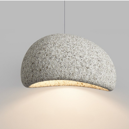 Wabi Sabi Fiberglass Pendant Light | 40cm 50cm 60cm 80cm | 3000K Warm Light