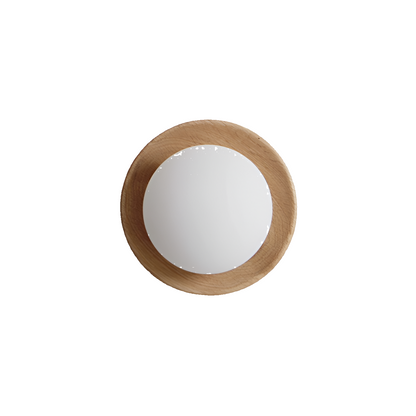 Nordic Wood LED Wall Light Frosted Glass | 3000K Warm G9 | 18cm 30cm | 260V