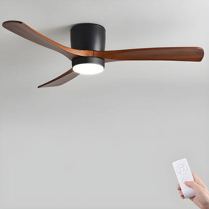 Nordic Wooden Ceiling Fan Light | 52 Inch Diameter | 3 Speed LED 110V