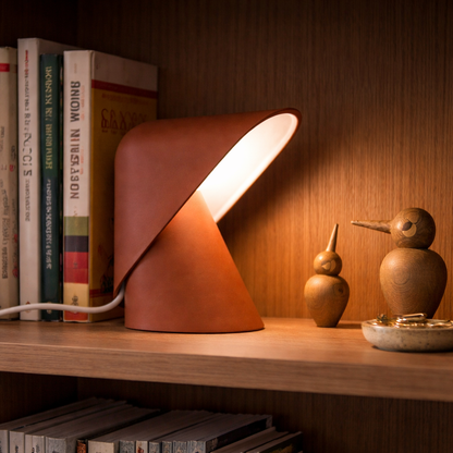 Modern Glow Table Lamp Brushed Nickel | 15 x 10 x 20 Inch | Plug-In Silver