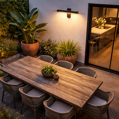 Retro Outdoor Wall Light IP65 Waterproof | 16x50cm | Adjustable LED 240V