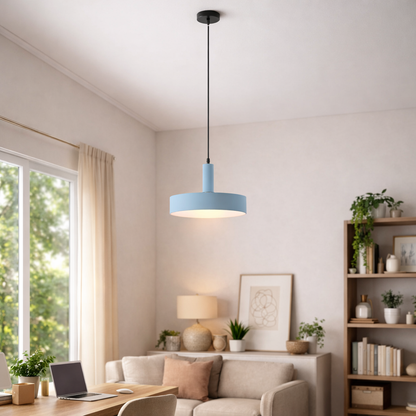 Pastel Rainbow Pendant Light | 12 Inch Diameter | E26 120V Metal Glass