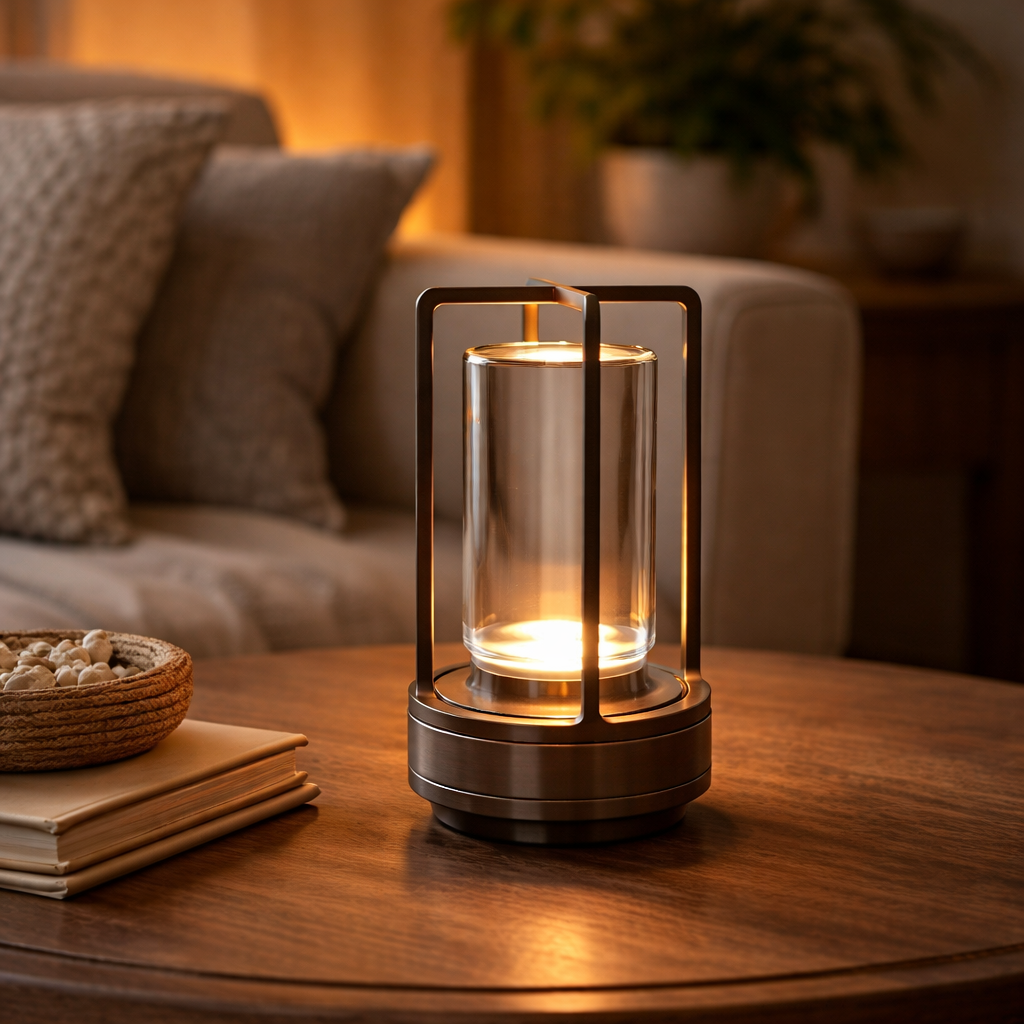 Portable Touch Dimmable Table Lamp | 17.5cm Height | 3000K 4500K 6000K LED
