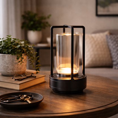 Portable Touch Dimmable Table Lamp | 17.5cm Height | 3000K 4500K 6000K LED