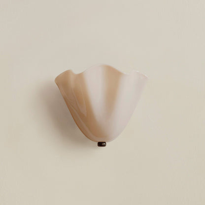 Retro Stained Glass Wall Sconce Skirt Shell | 25cm x 22cm | Warm Natural White