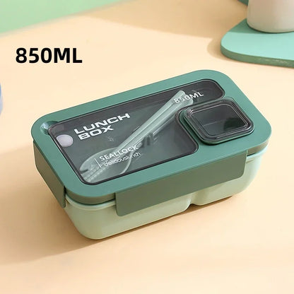 BentoGo Lunch Box | Portable Leak-Proof Bento with Cutlery – Microwave & Dishwasher Safe