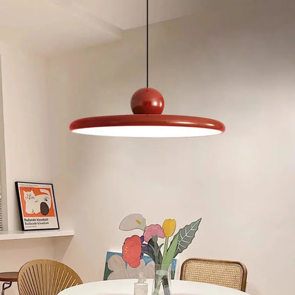 Nordic Flying Saucer Pendant Light | LED Cream-Style Ceiling Lamp