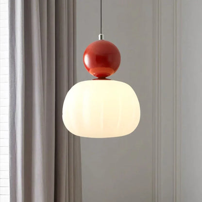 Nordic Pumpkin Pendant Light | Modern LED Ceiling Lamp
