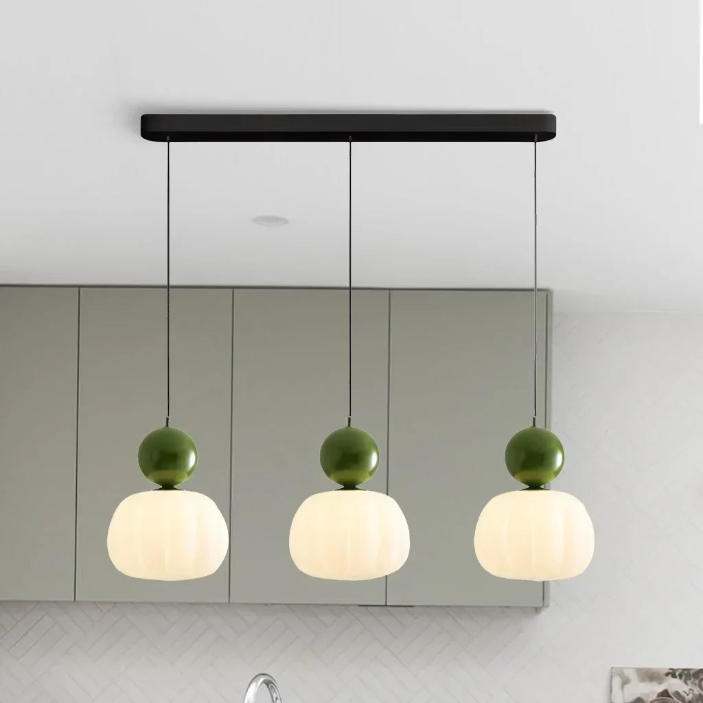 Nordic Pumpkin Pendant Light | Modern LED Ceiling Lamp