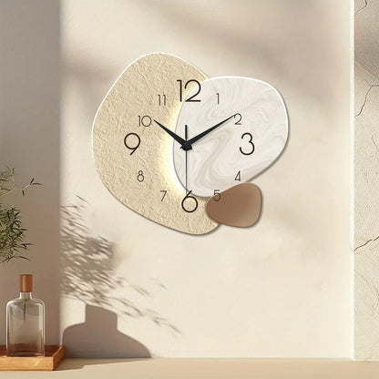 TempoStone | Modern Simple Wall Clock | Silent Quartz Design