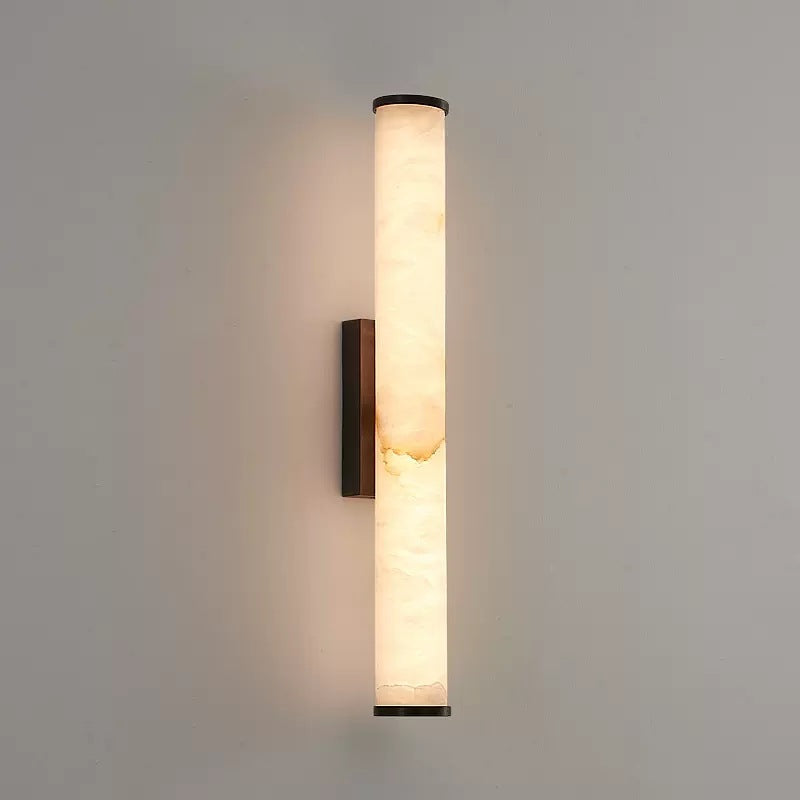 LED Spanish Marble Resin Wall Sconce | 40cm 50cm | Gold Black | Warm White